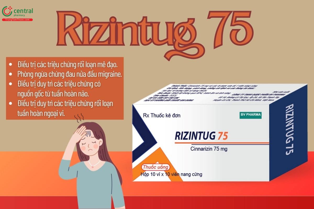 Chỉ định của thuốc Rizintug 75