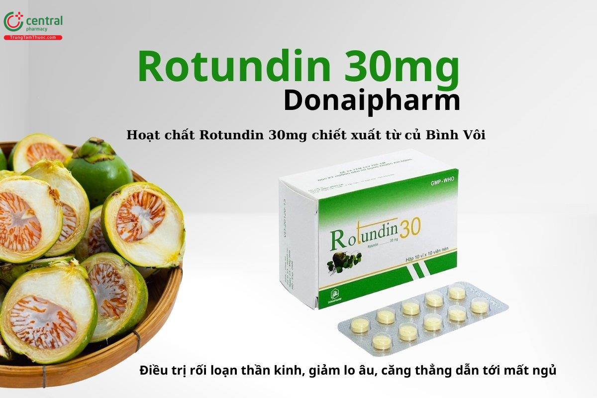 Thuốc Rotundin 30mg Donaipharm