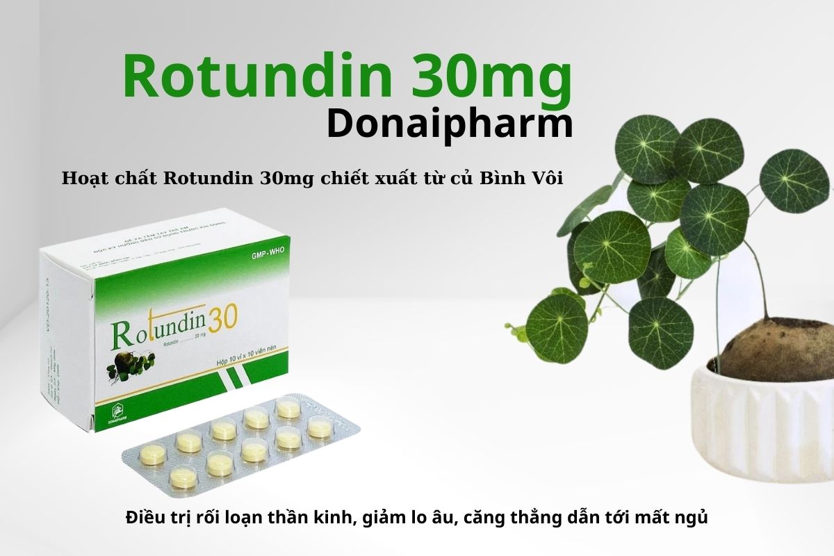 Thuốc Rotundin 30mg Donaipharm