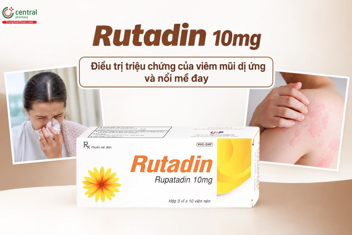 Tác dụng của thuốc Rutadin 10mg