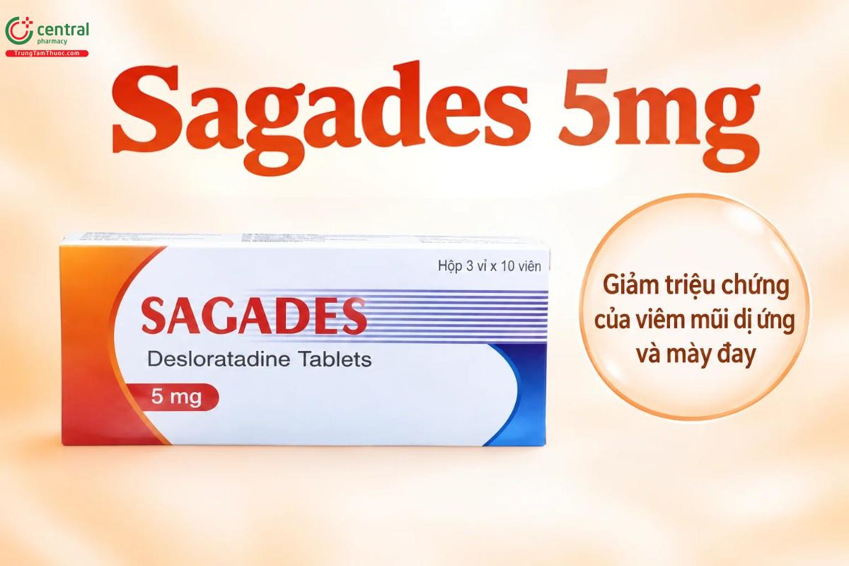 Tác dụng của thuốc Sagades 5mg