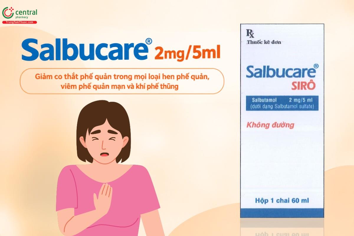 Chỉ định của thuốc Salbucare 2mg/5ml
