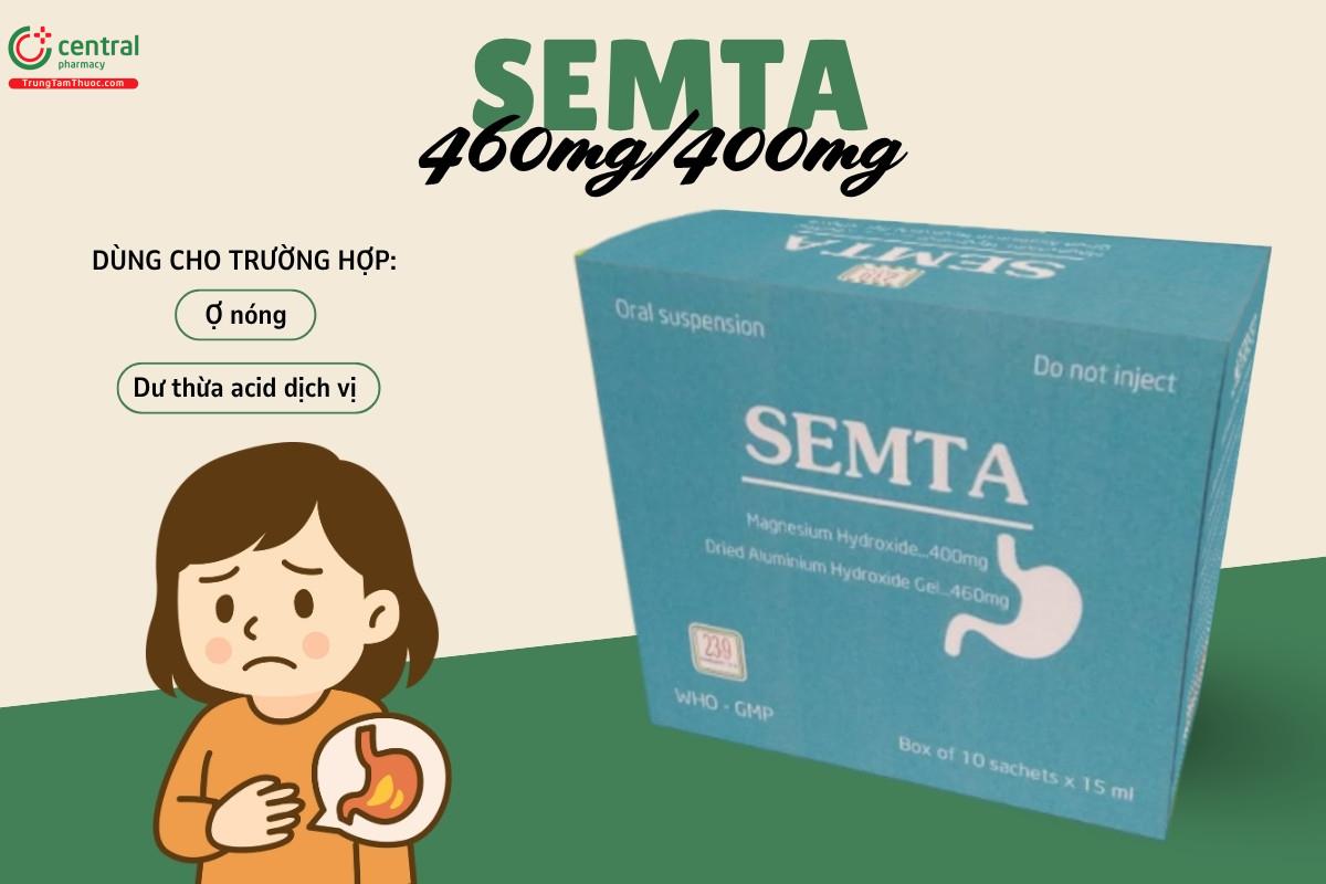 Chỉ định của thuốc Semta 460mg/400mg