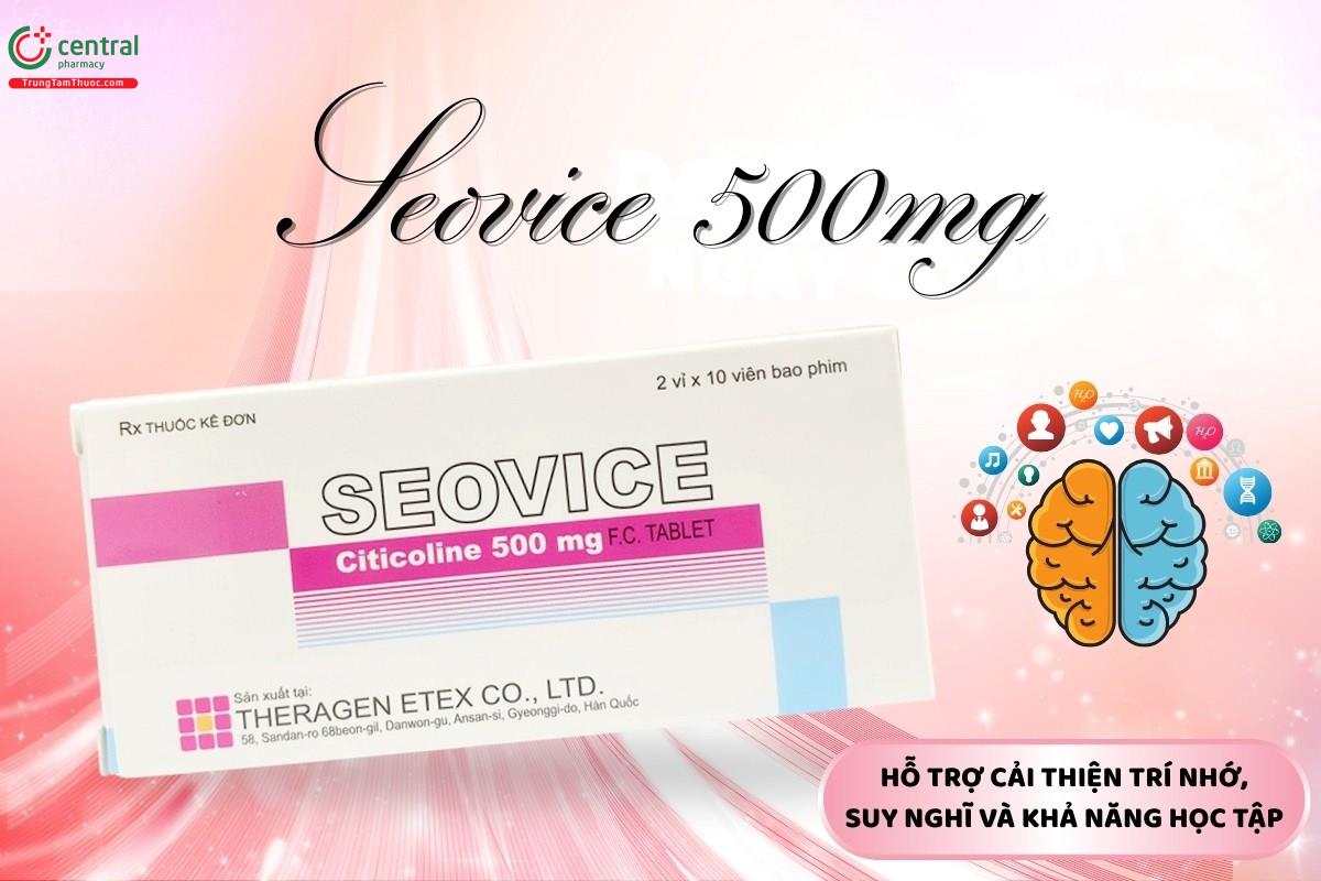 Thuốc Seovice 500mg hỗ trợ cải thiện suy nghĩ, khả năng học tập và trí nhớ