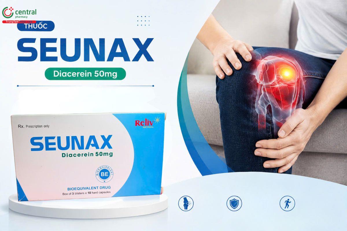 Thuốc Seunax điều trị triệu chứng thoái hóa khớp hông và khớp gối.