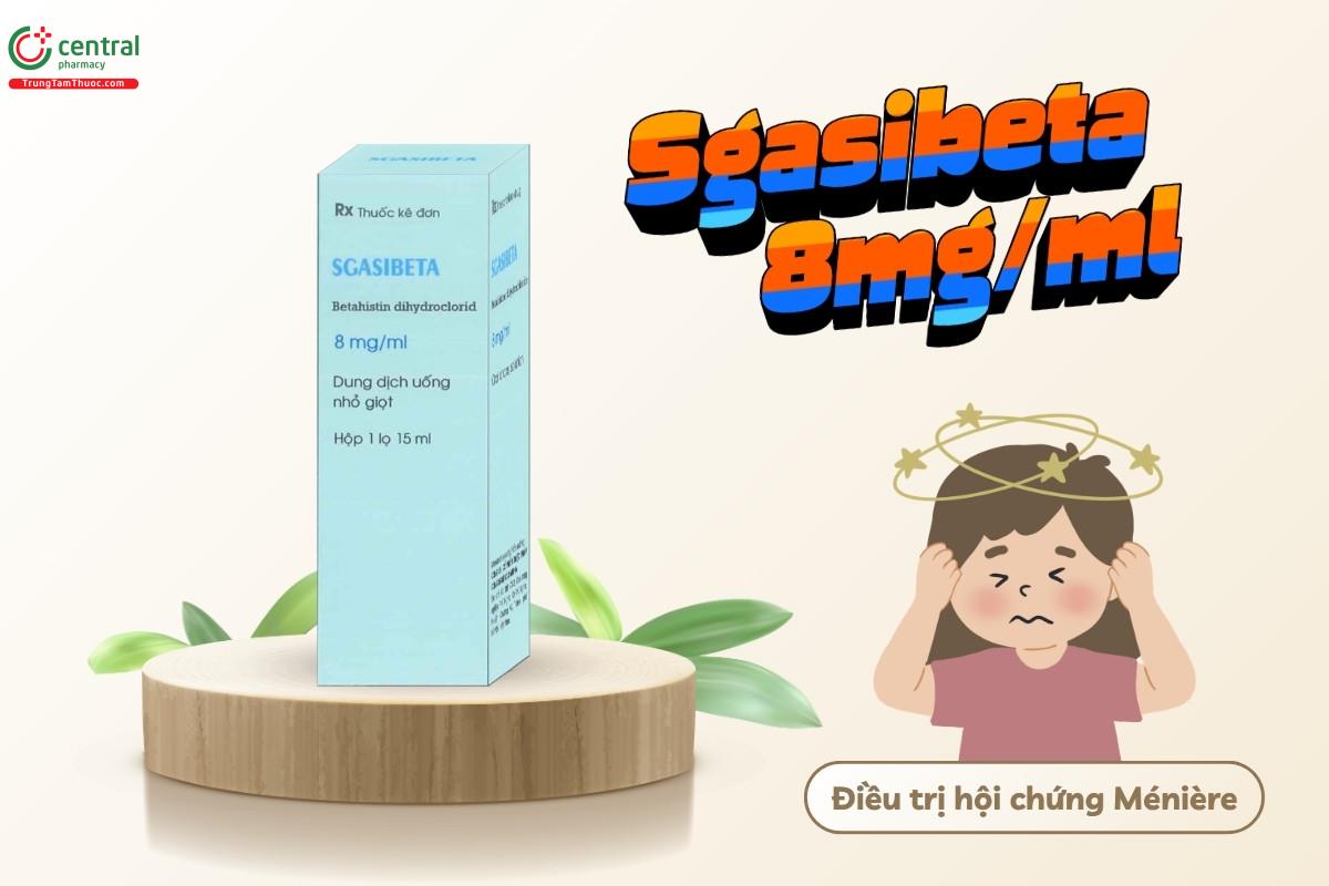 Chỉ định của thuốc Sgasibeta 8mg/ml