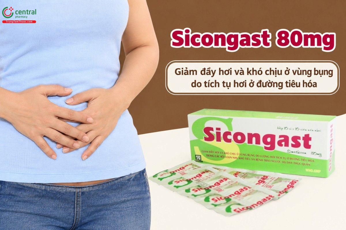 Chỉ định của thuốc Sicongast 80mg