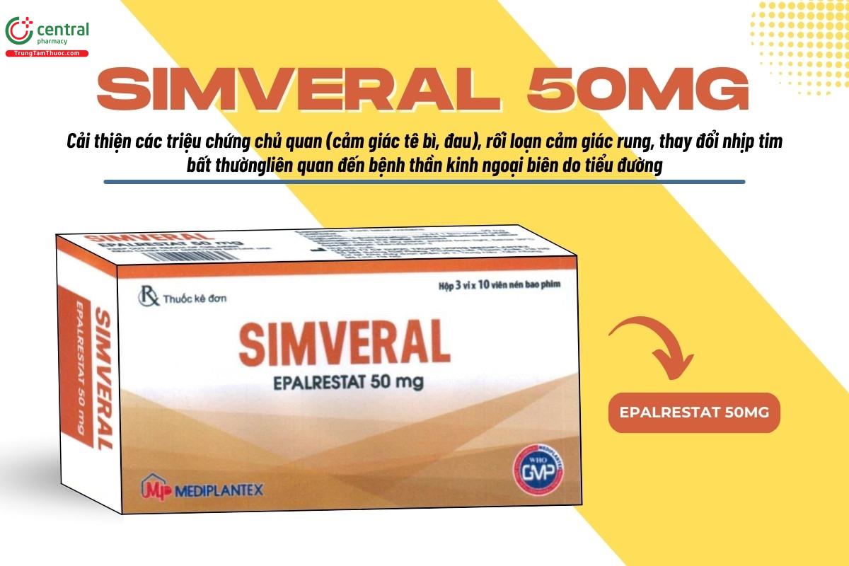 Chỉ định của thuốc Simveral 50mg