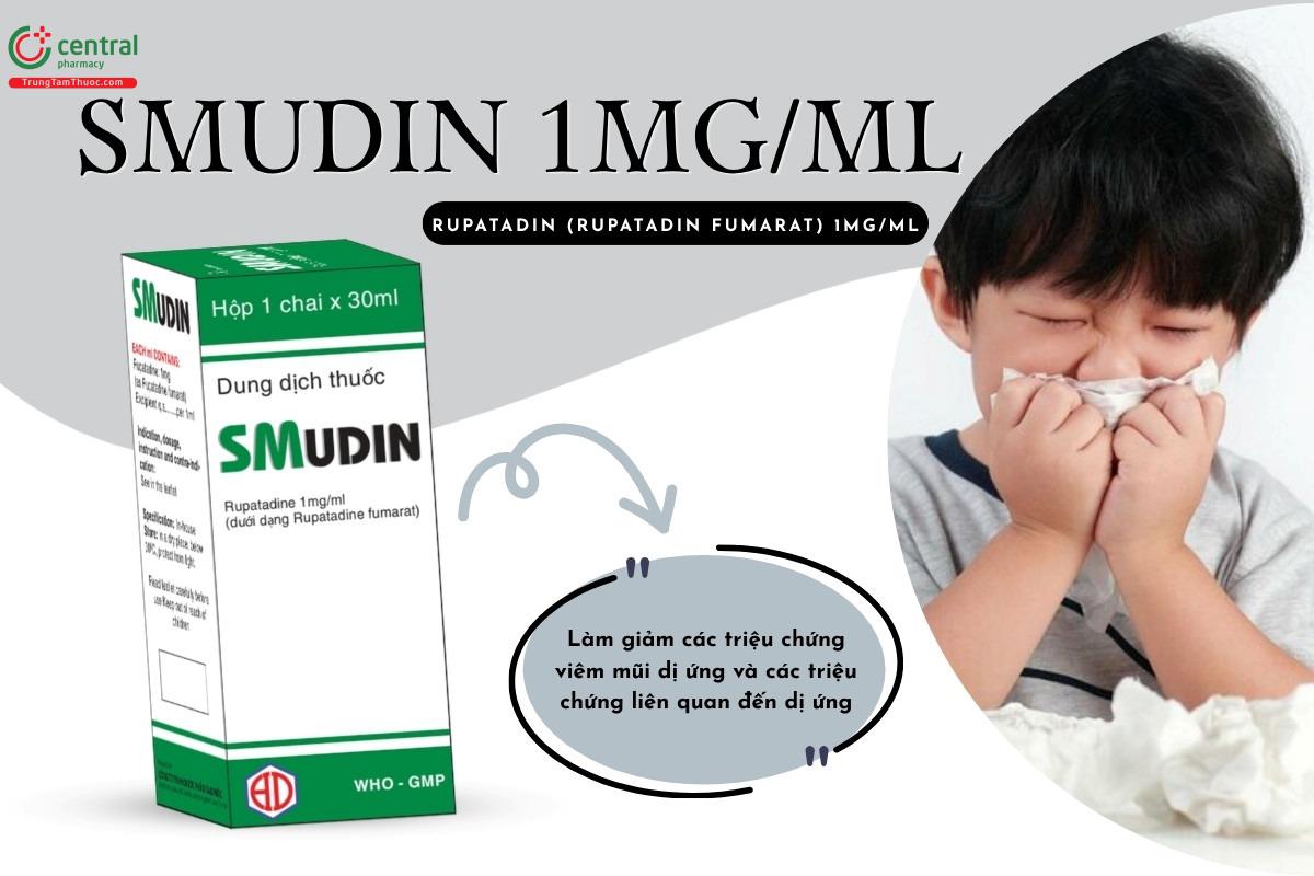 Chỉ định của thuốc Smudin 1mg/ml