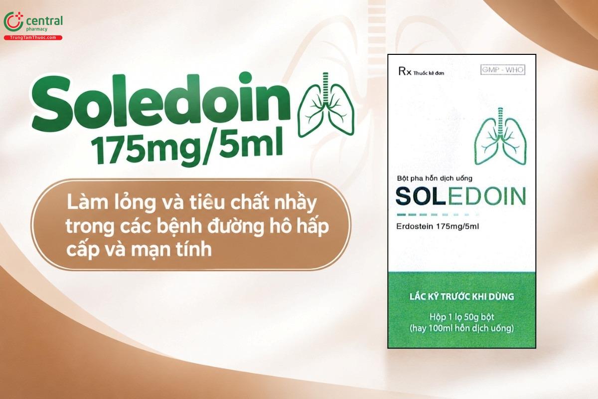 Chỉ định của thuốc Soledoin 175mg/5ml