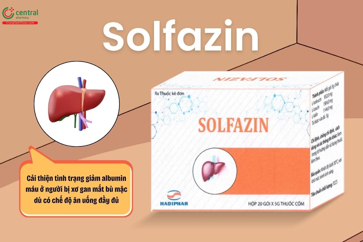 Chỉ định của thuốc Solfazin