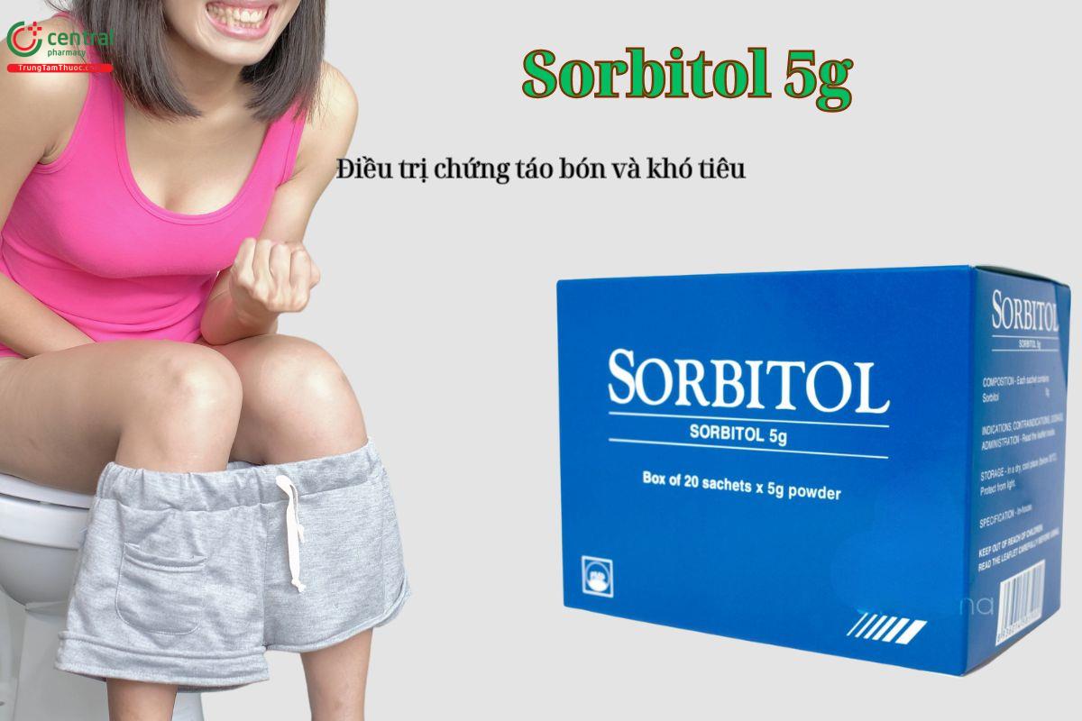 Thuốc Sorbitol 5g Pymepharco giúp hỗ trợ điều trị táo bón