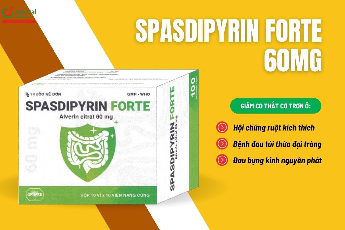 Chỉ định của thuốc Spasdipyrin Forte 60mg
