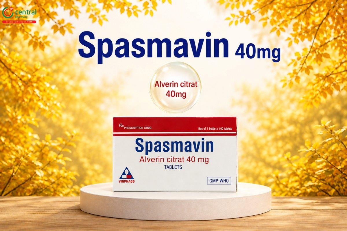 Thành phần chính của thuốc Spasmavin 40mg