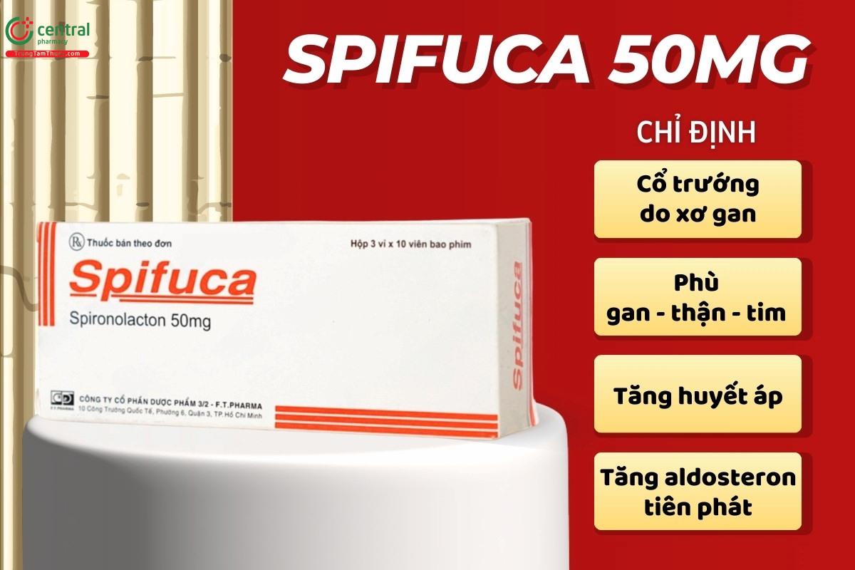 Chỉ định của thuốc Spifuca 50mg