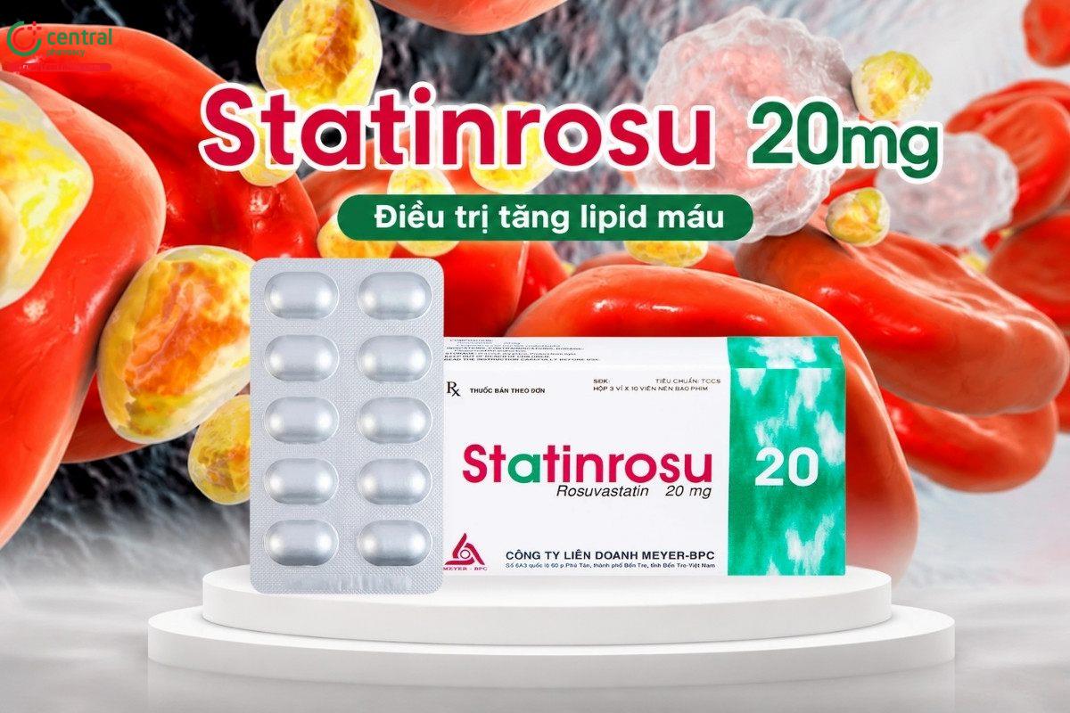 Tác dụng của thuốc Statinrosu 20mg