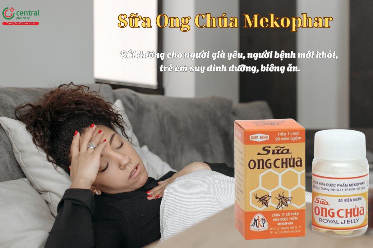 Sữa Ong Chúa Mekophar - thuốc bổ sung dưỡng chất cho người già yếu, trẻ em biếng ăn