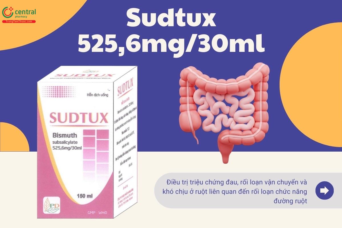 Tác dụng của thuốc Sudtux 525,6mg/30ml