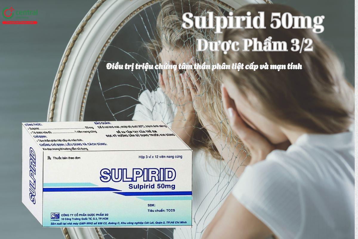 Sulpirid 50mg F.T Pharma - Thuốc điều trị tâm thần phân liệt