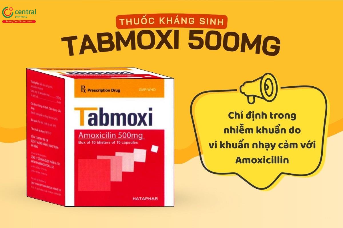 Tabmoxi 500mg là thuốc kháng sinh