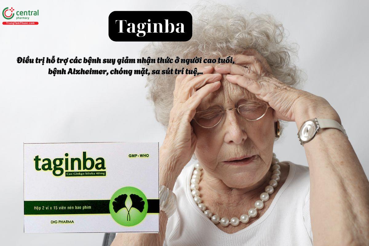 Thuốc Taginba điều trị tình trạng suy giảm trí nhớ, chóng mặt, đau đầu, ù tai,...