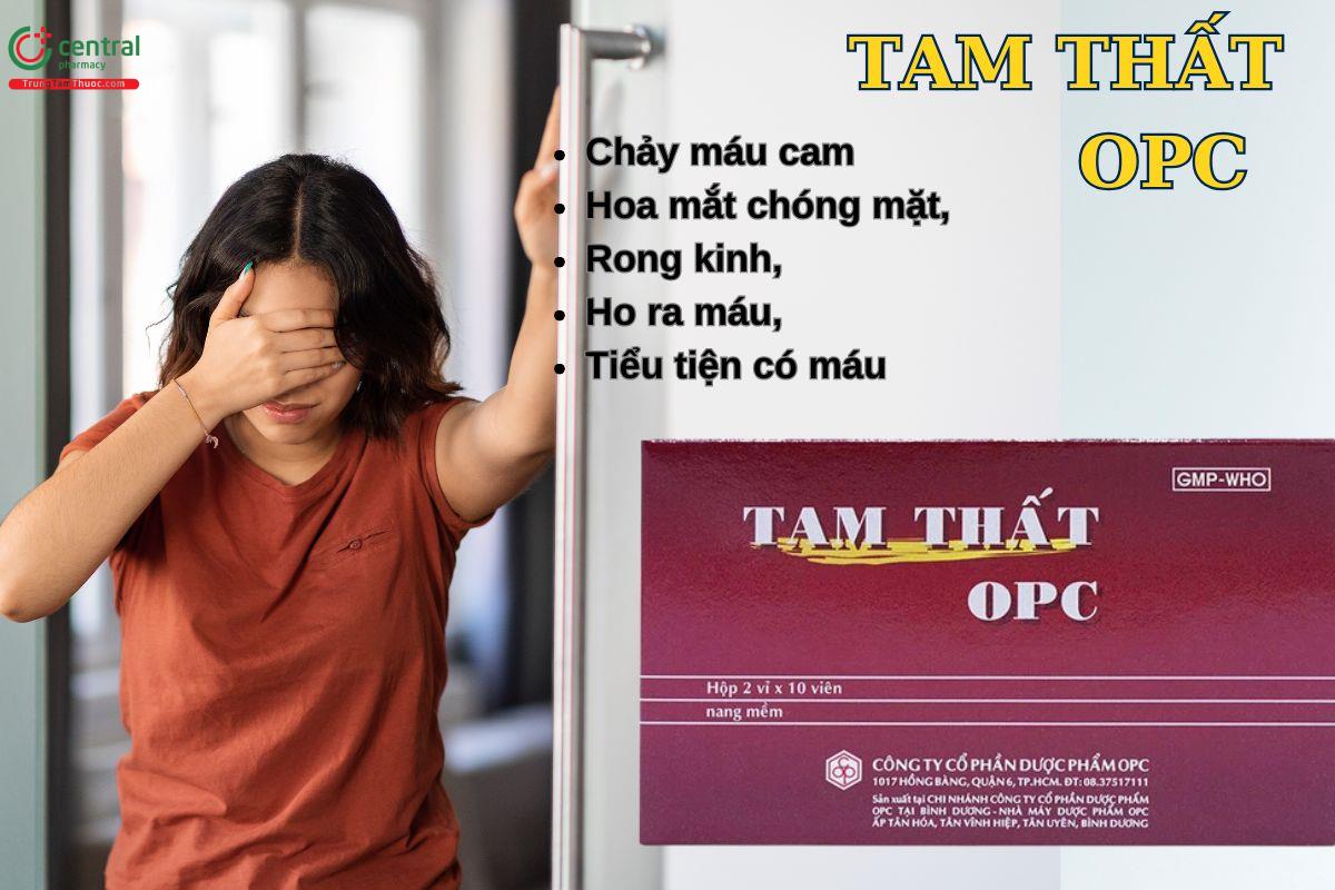 Viên Tam Thất OPC điều trị xuất huyết, thiếu máu, hoa mắt, chóng mặt