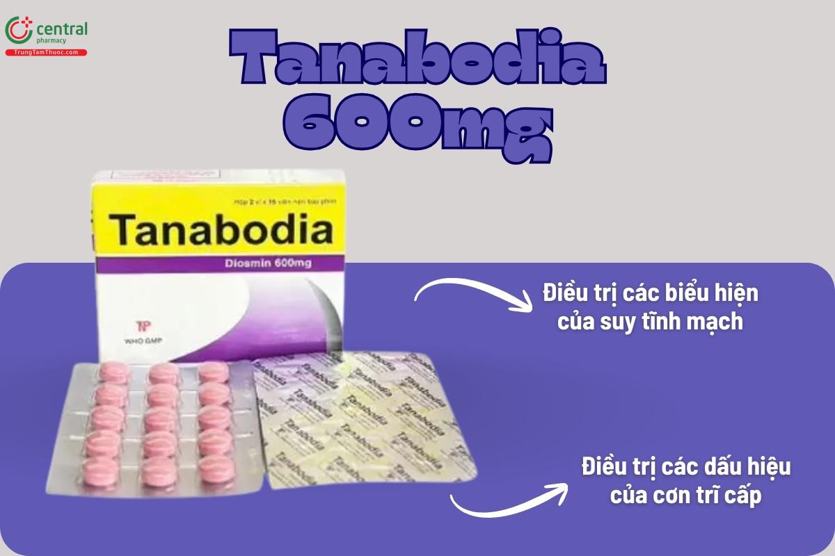 Chỉ định của thuốc Tanabodia 600mg