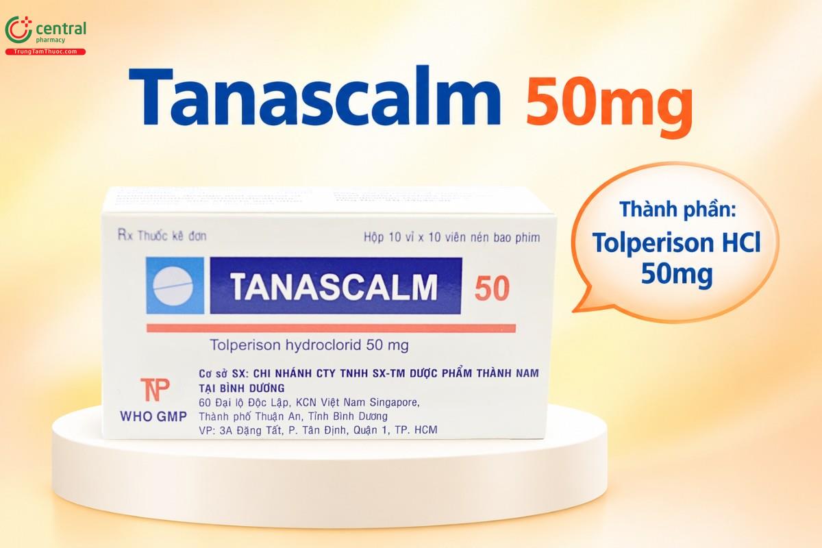 Thành phần chính của Tanascalm 50mg