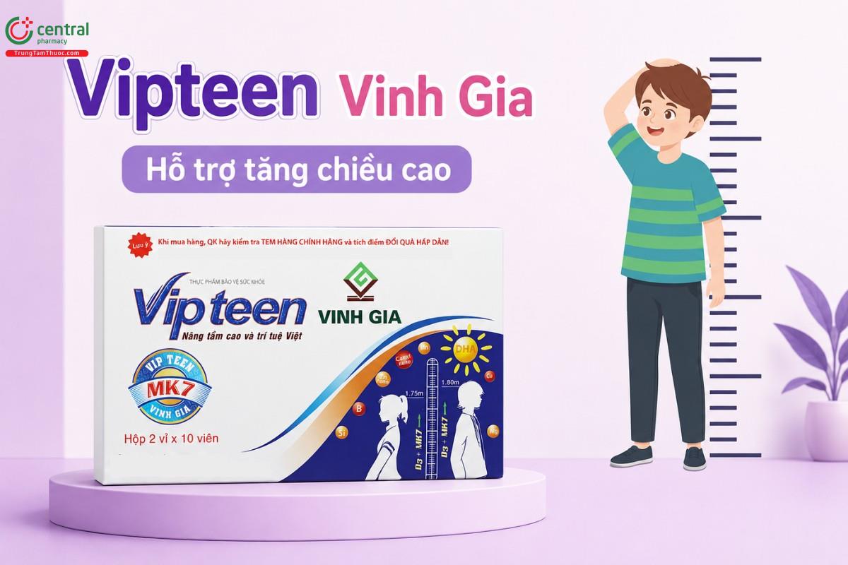 Vipteen - Viên hỗ trợ tăng chiều cao của người Việt