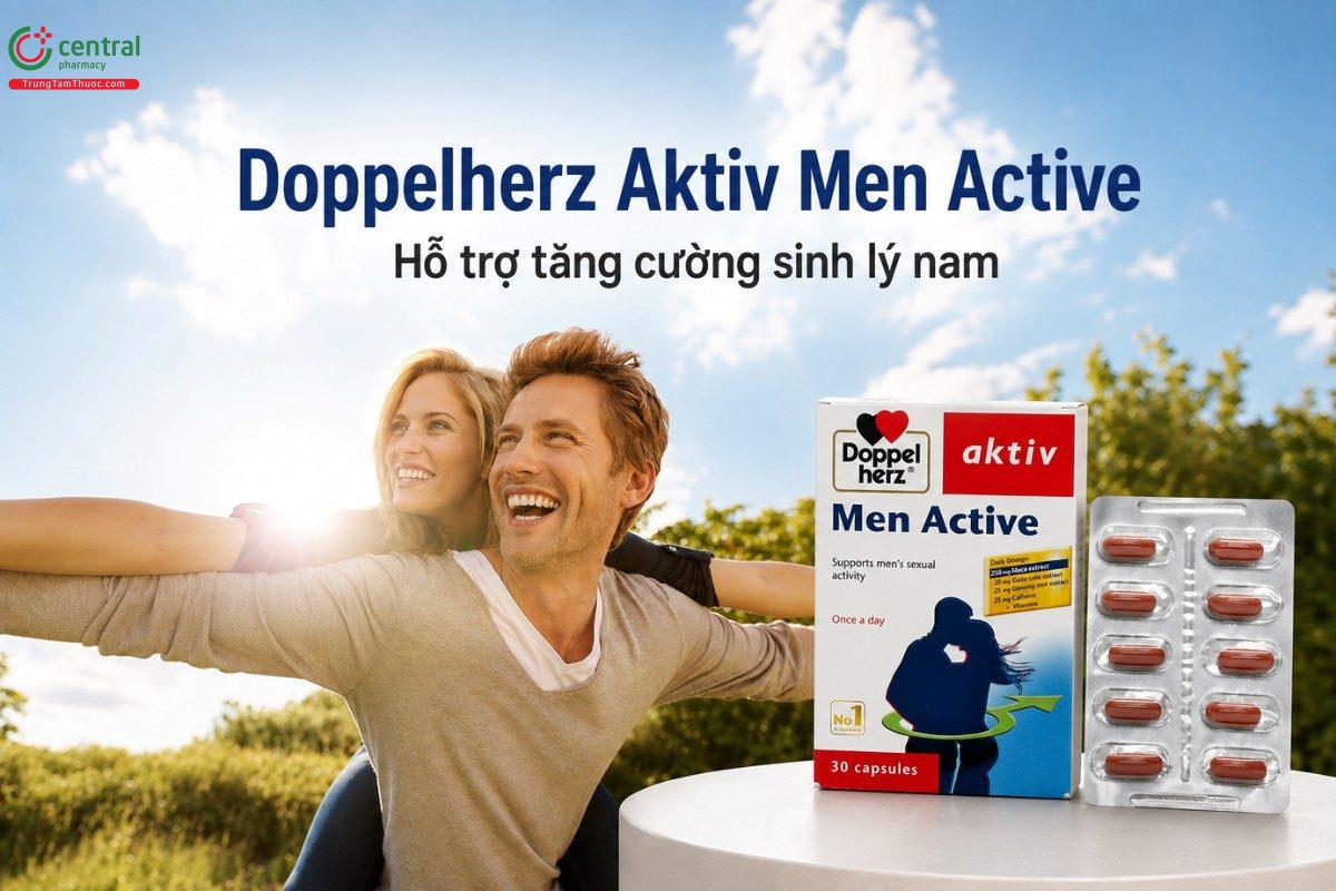 Viên tổng hợp tăng cường sinh lý nam Doppelherz Aktiv Men Active
