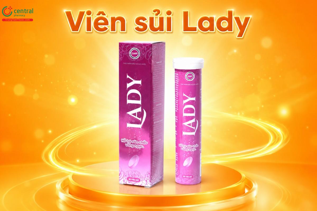 Viên sủi Lady hỗ trợ cải thiện vòng ngực