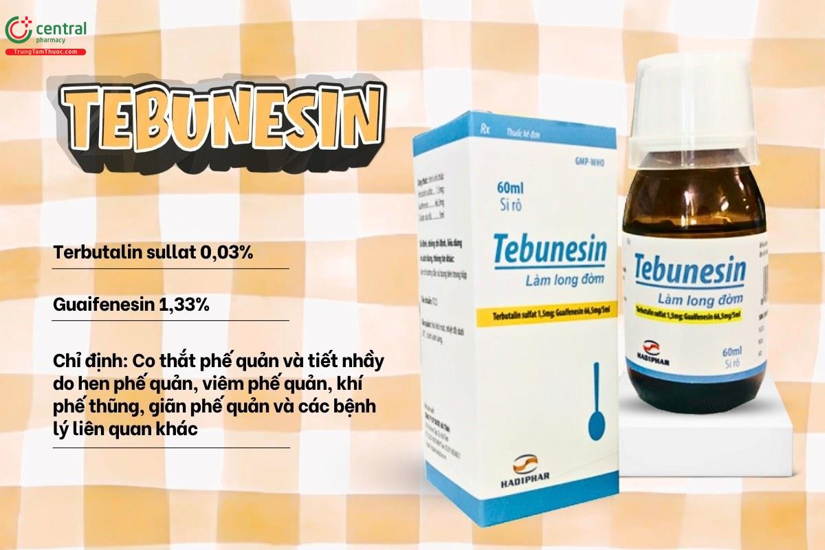 Chỉ định của thuốc Tebunesin