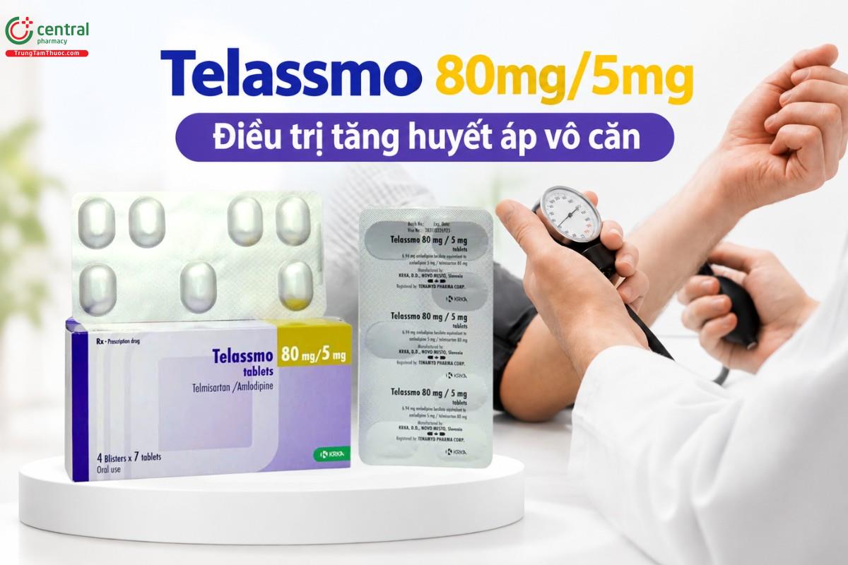 Chỉ định của thuốc Telassmo 80mg/5mg