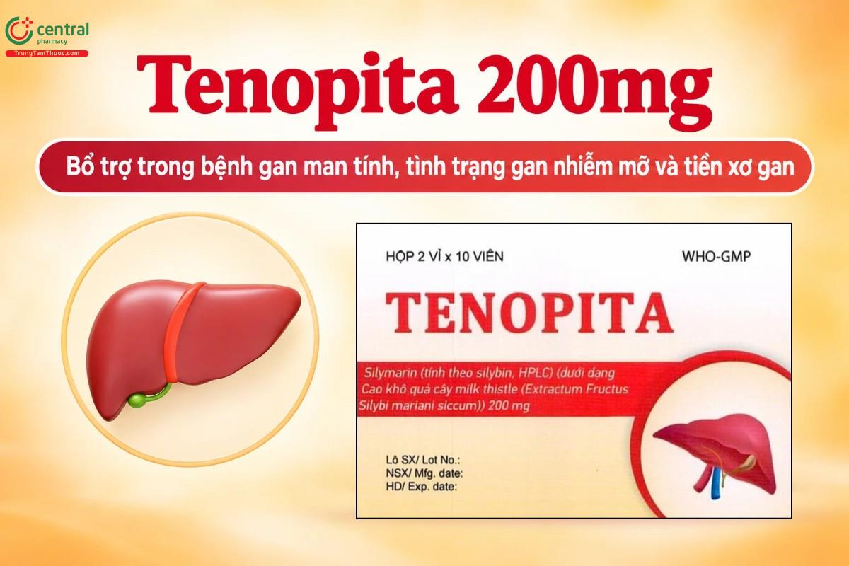 Chỉ định của thuốc Tenopita 200mg