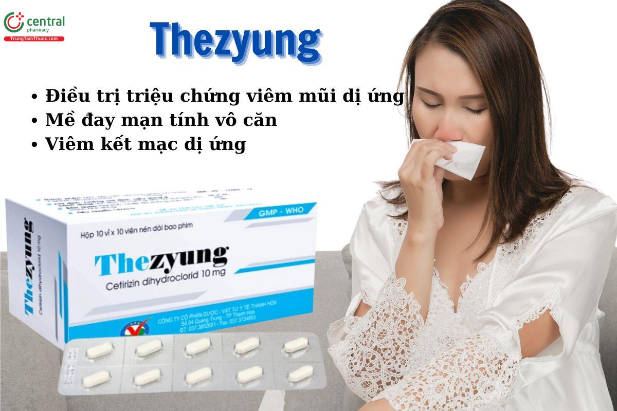 Thuốc Thezyung 10mg điều trị viêm mũi dị ứng 