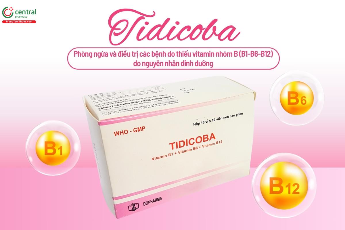 Chỉ định của thuốc Tidicoba