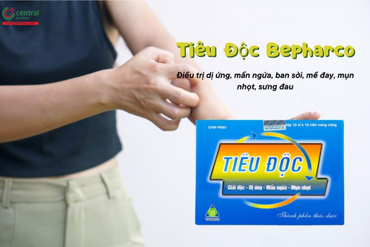 Thuốc Tiêu độc Bepharco điều trị dị ứng, mẩn ngứa, ban sởi, mụn nhọt