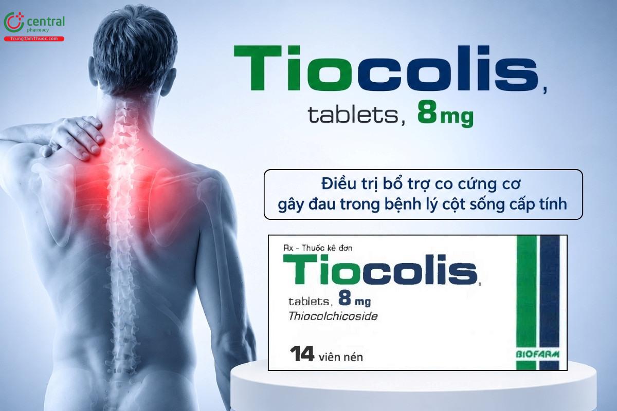 Chỉ định của thuốc Tiocolis, tablets, 8mg