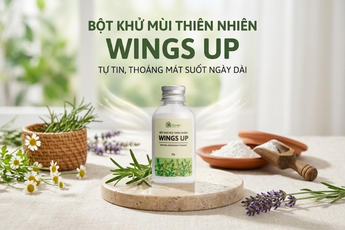 Bột khử mũi Wings up giúp tự tin sát gần nhau hơn