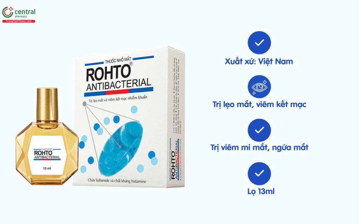 Rohto Antibacterial trị lẹo măt hiệu quả