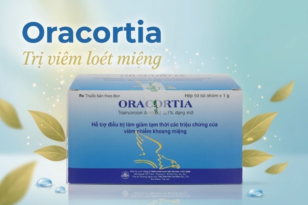 Thuốc bôi trị nhiệt miệng Oracortia