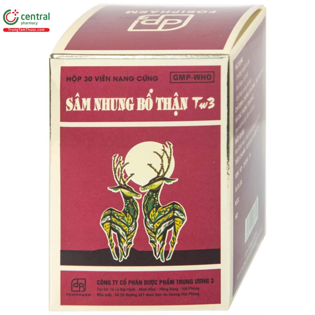 Thuốc trị tiểu đêm nhiều lần Sâm nhung bổ thận TW3