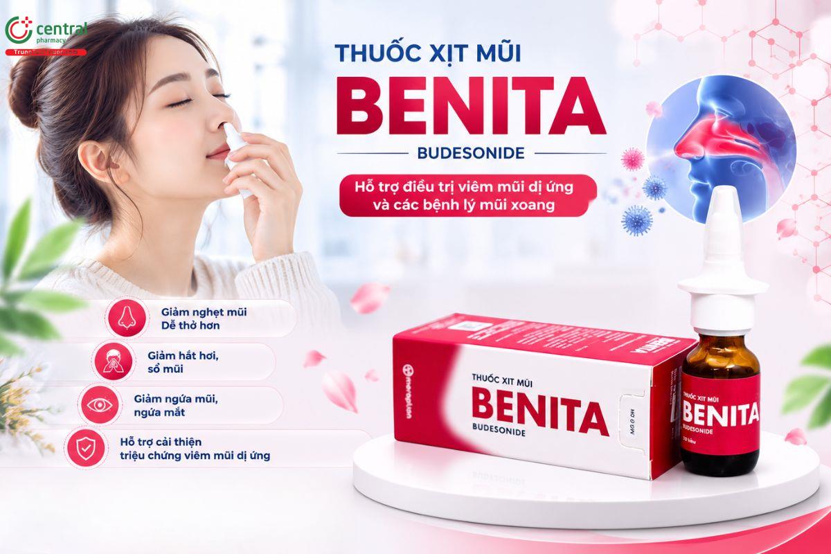 Thuốc xịt mũi trị viêm mũi dị ứng Benita