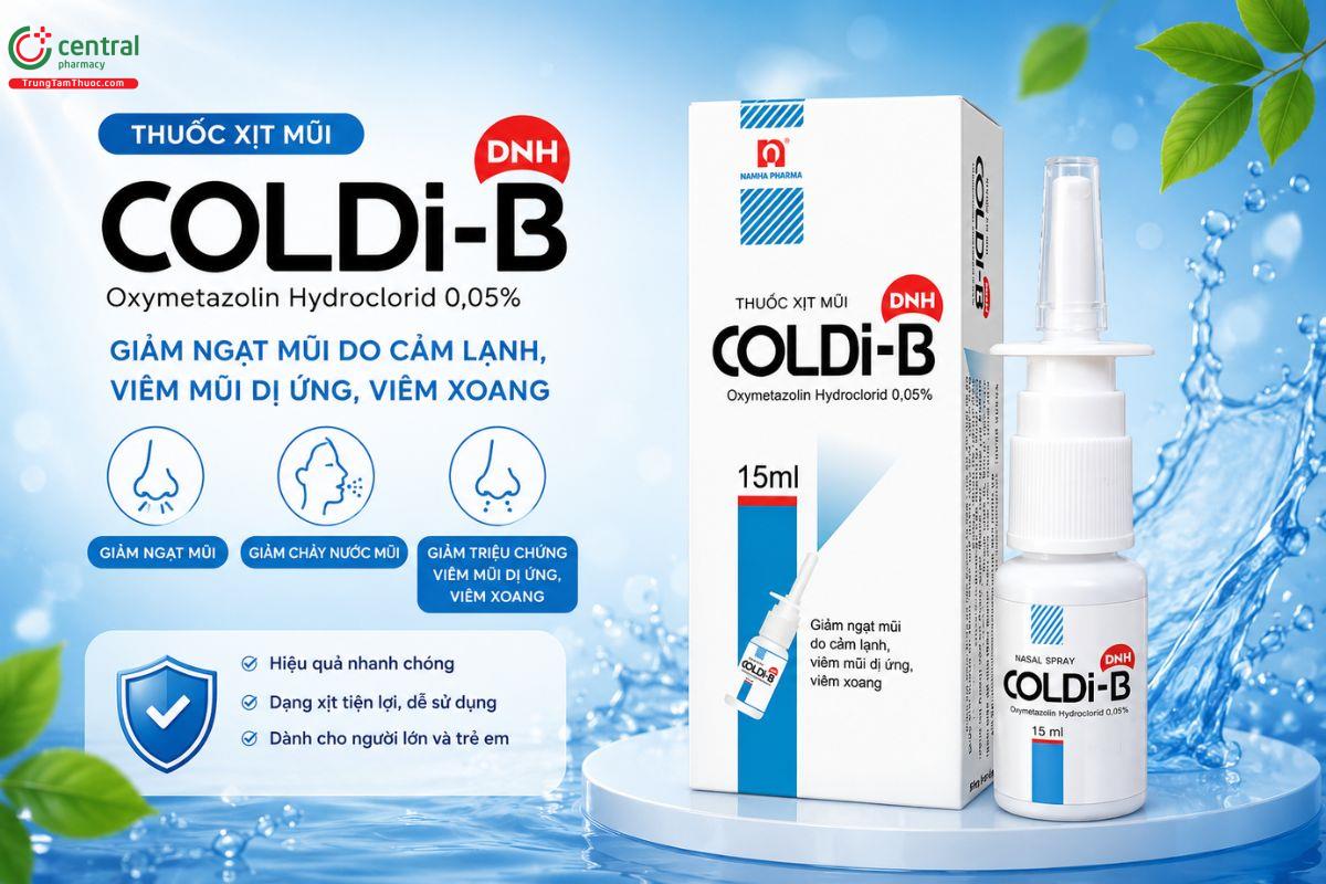 Thuốc trị viêm xoang dạng xịt Coldi-B 15ml