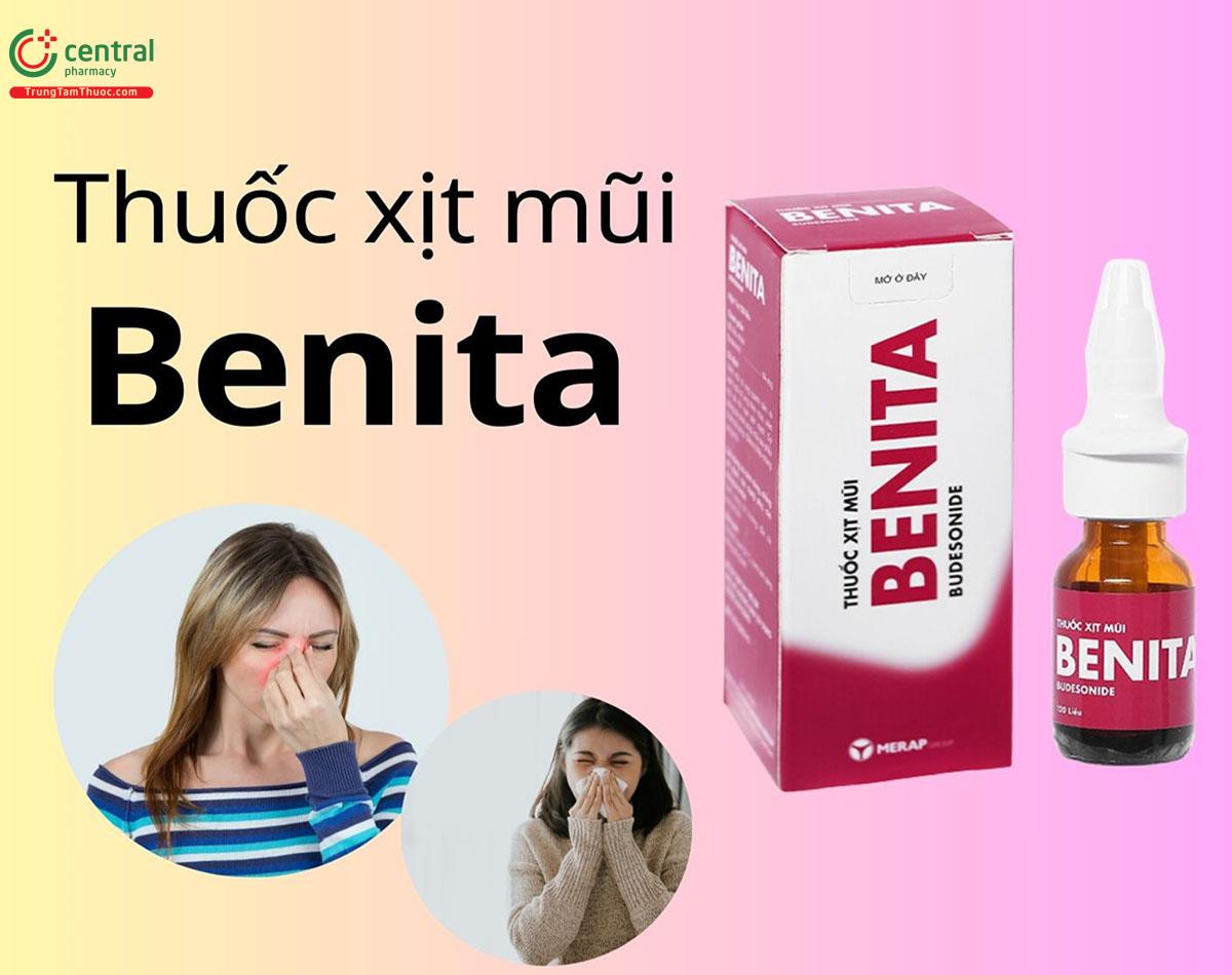 Chai xịt mũi, viêm xoang Benita