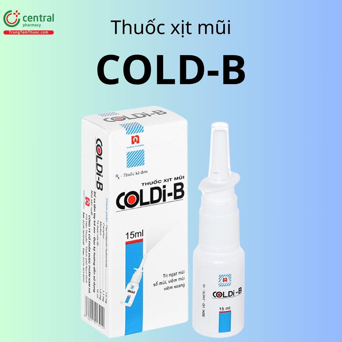 Thuốc trị viêm xoang dạng xịt Coldi-B 15ml