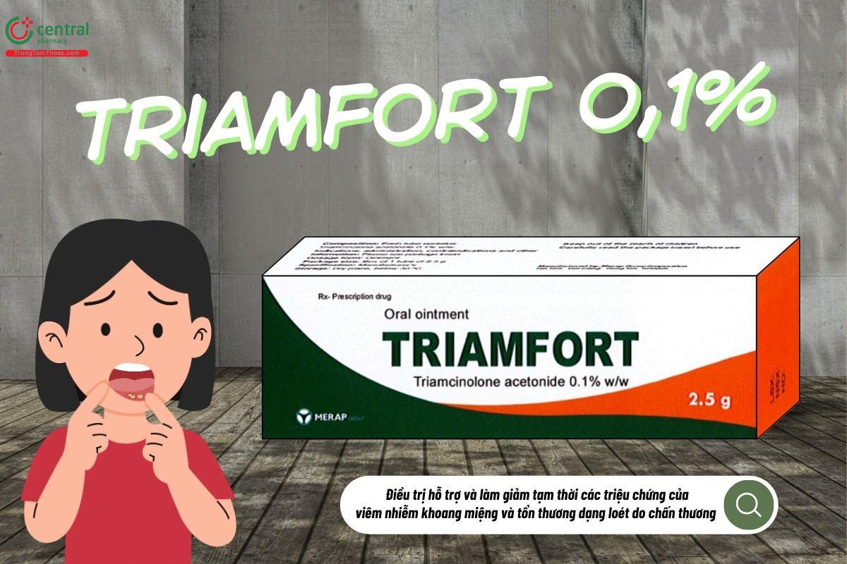 Chỉ định của thuốc Triamfort 0,1%