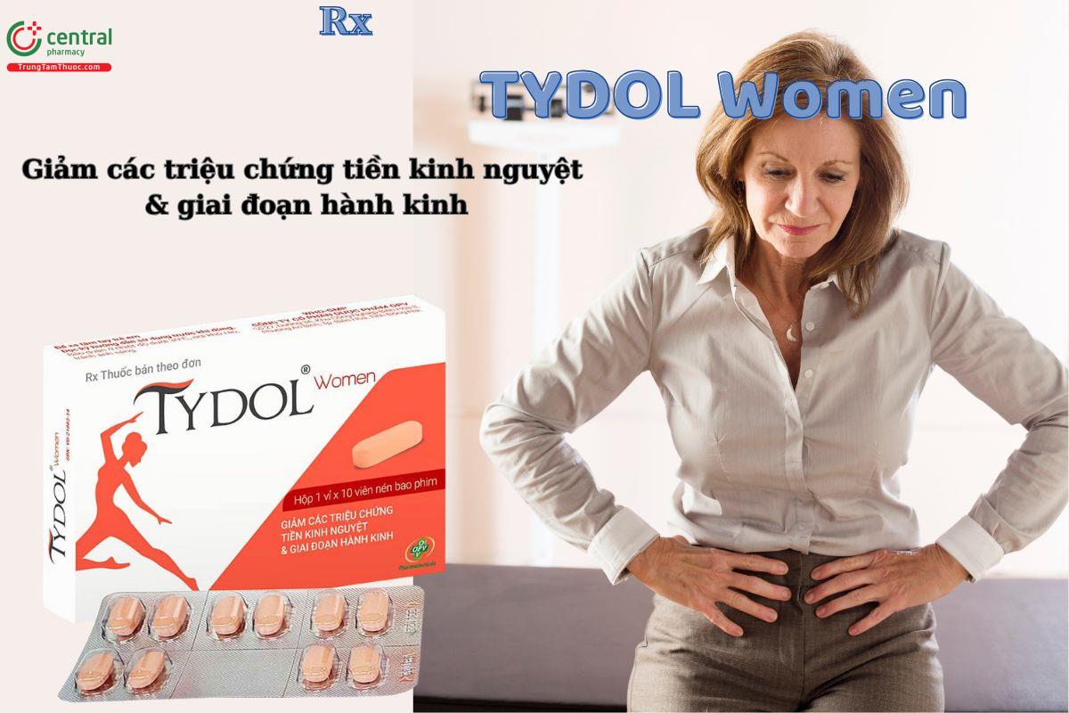 Thuốc Tydol Women giảm các triệu chứng giai đoạn tiền kinh nguyệt