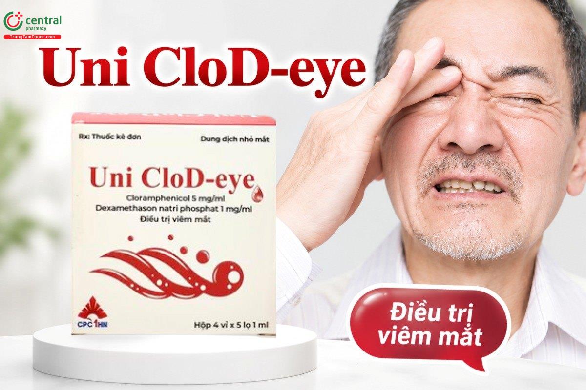 Thuốc Uni CloD-eye điều trị viêm mắt