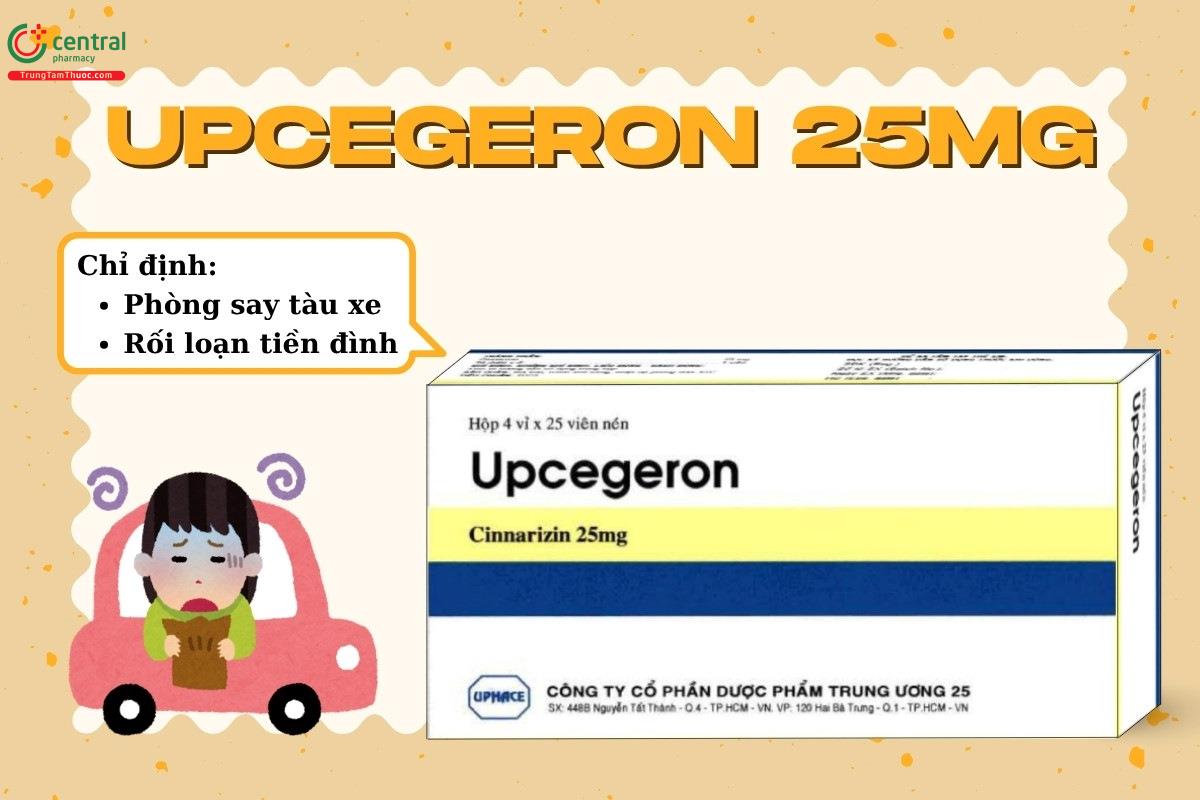 Chỉ định của thuốc Upcegeron 25mg